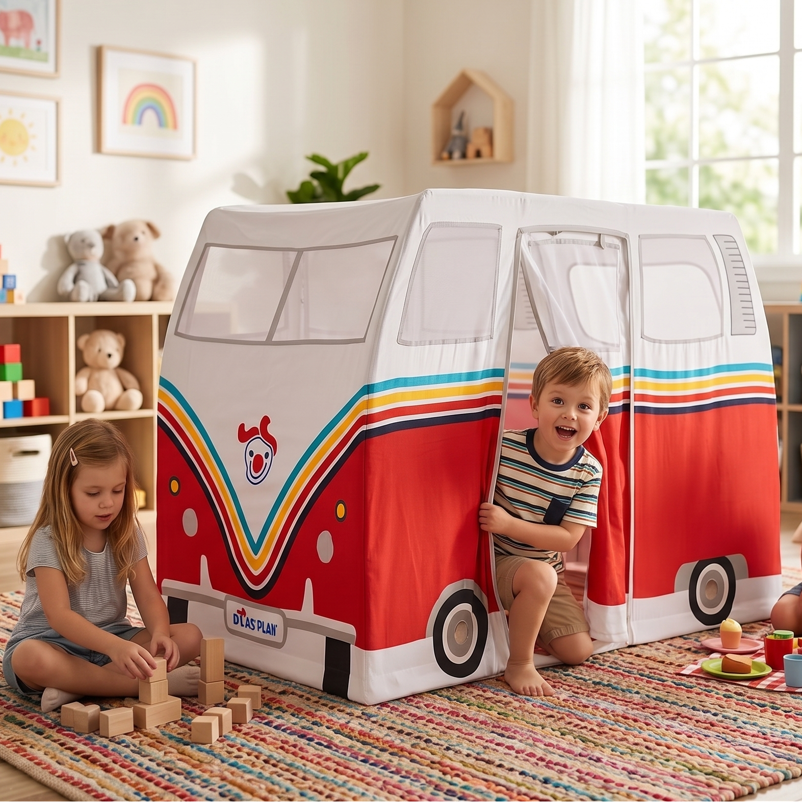 Hipster Camper Van Play Tent - Role Play Kids
