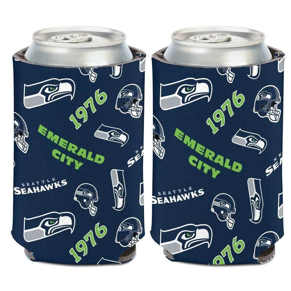  Seattle Seahawks Can Cooler Scatterprint Design 12 Oz -  ToylandEU™