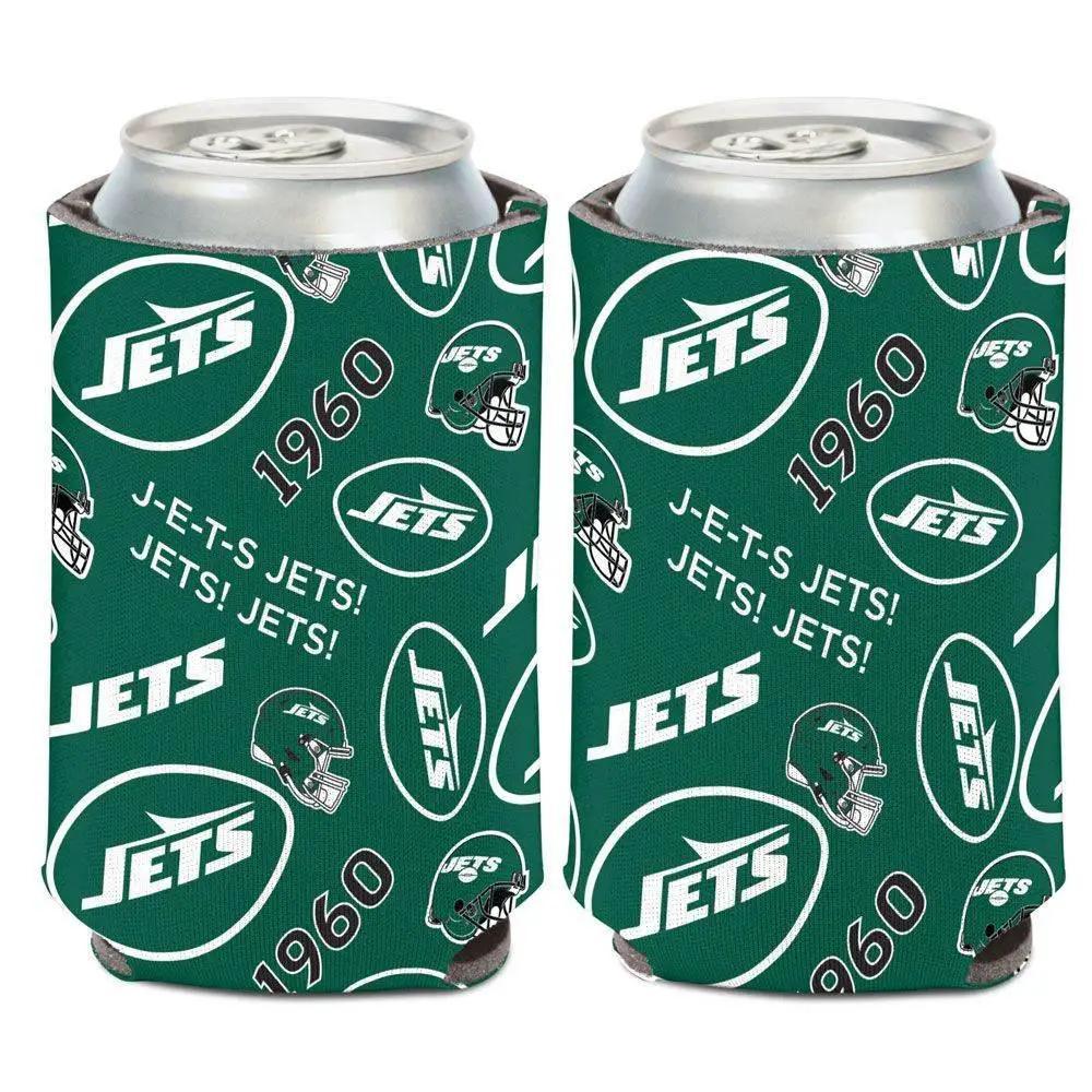  New York Jets Can Cooler Scatterprint Design Wincraft -  ToylandEU™