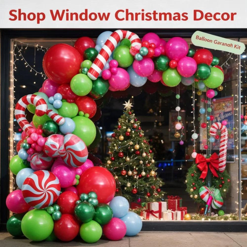 Candy Balloon Garland Kit | Christmas Hot Pink | Toylandeu™