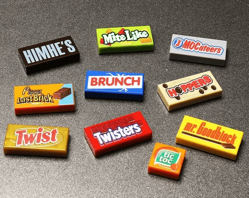 LEGO Printed Tiles Candy Pack Series 1 By B3 Customs - ToylandEU
