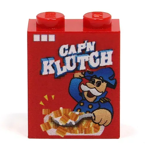 Cap'N Klutch Cereal (1 x 2 x 2 Brick) made using LEGO parts - B3 Customs - ToylandEU