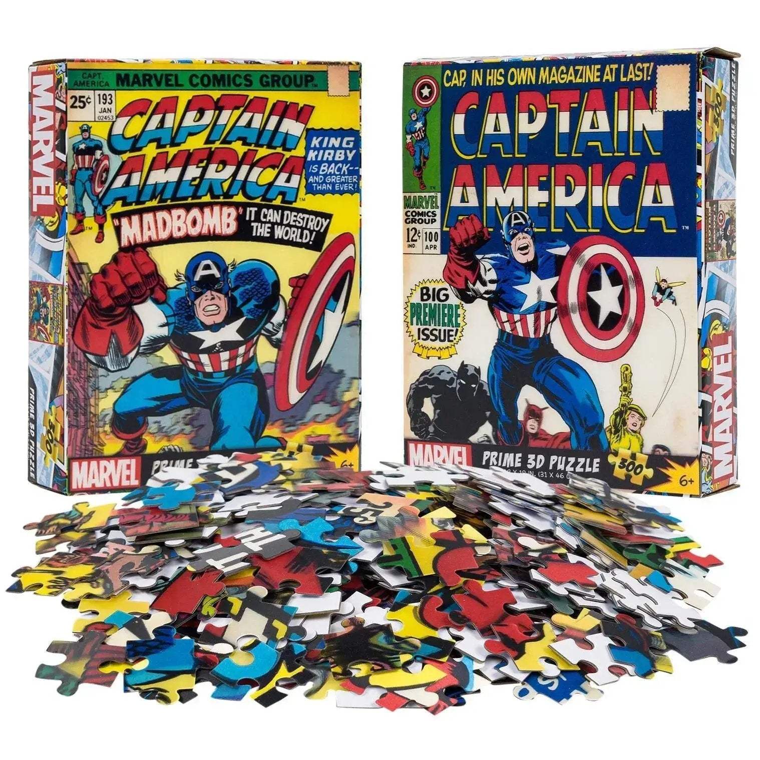Captain America 3D Lenticular Jigsaw Puzzle Set of 2 - ToylandEU