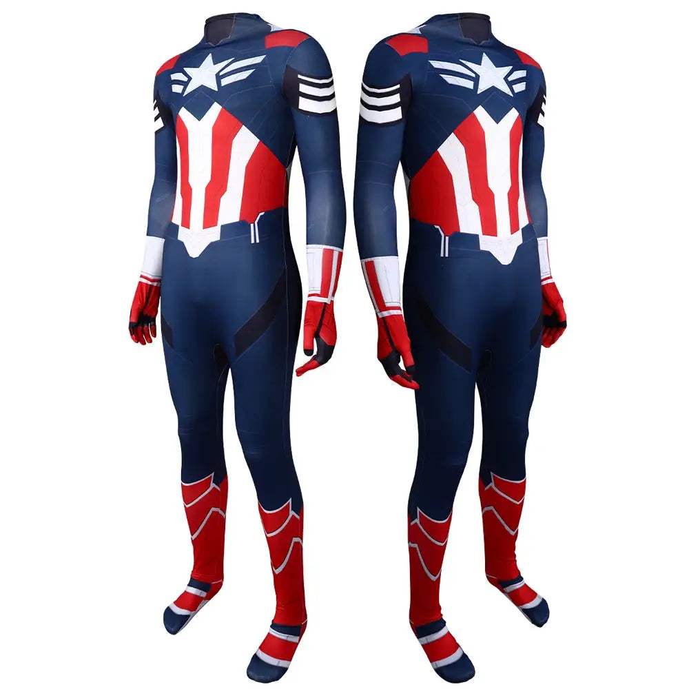 Captain America Costume Full Body Suit for Kids and Adults - ToylandEU