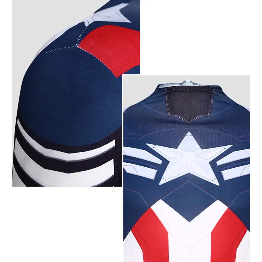 Captain America Costume Full Body Suit for Kids and Adults - ToylandEU