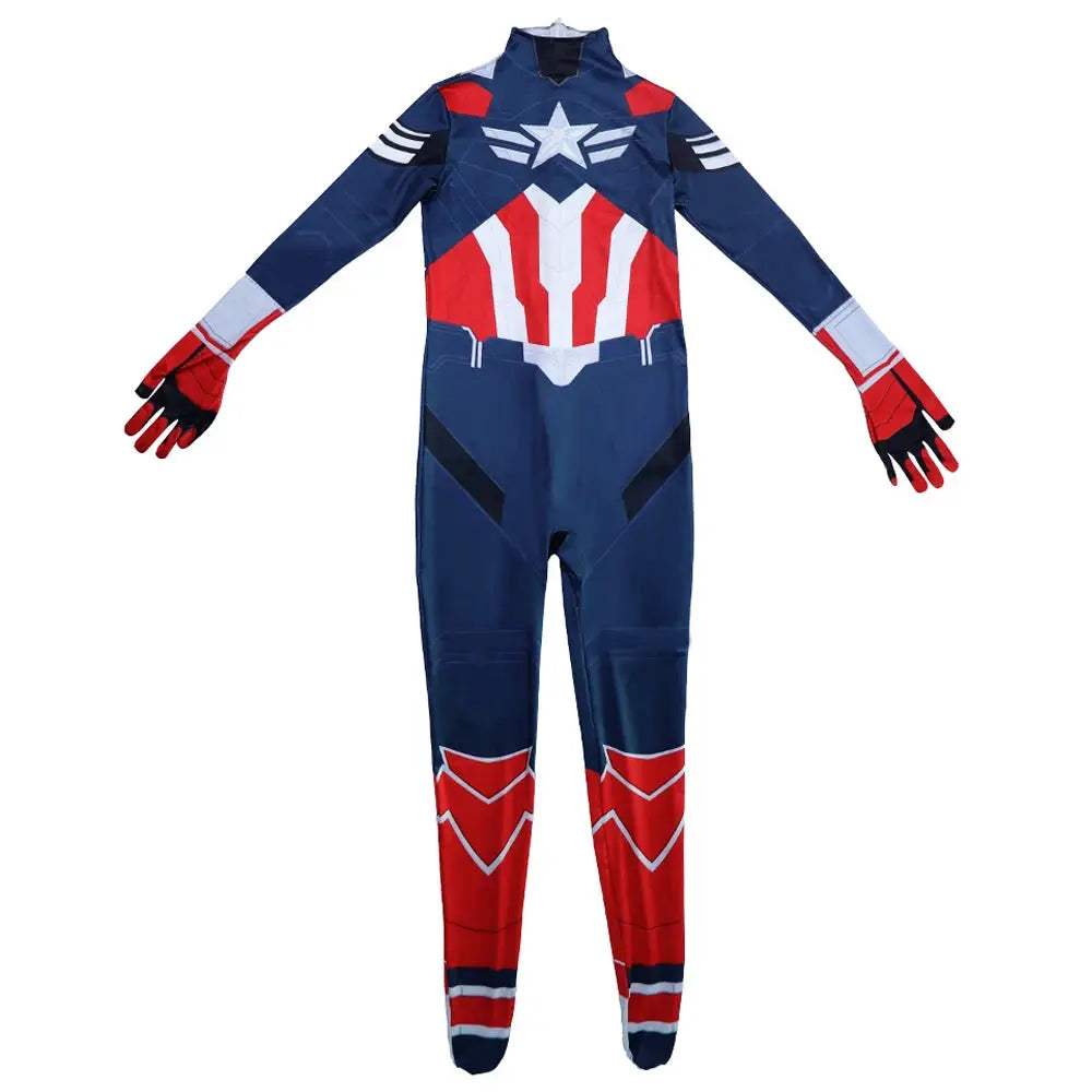 Captain America Costume Full Body Suit for Kids and Adults - ToylandEU