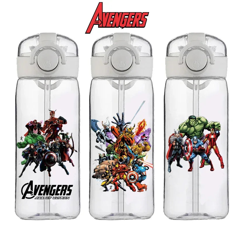 Captain America Marvel Straw Cup 400ML Portable Large Capacity - ToylandEU