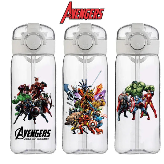 Captain America Marvel Straw Cup 400ML Portable Large Capacity - ToylandEU