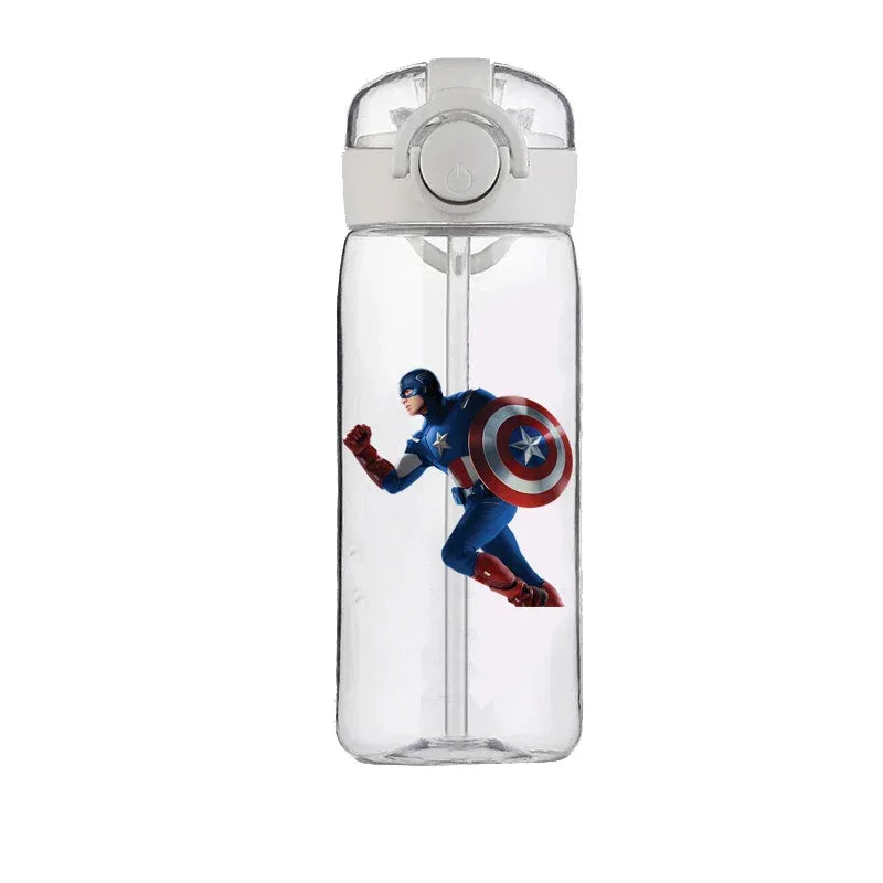 Captain America Marvel Straw Cup 400ML Portable Large Capacity - ToylandEU
