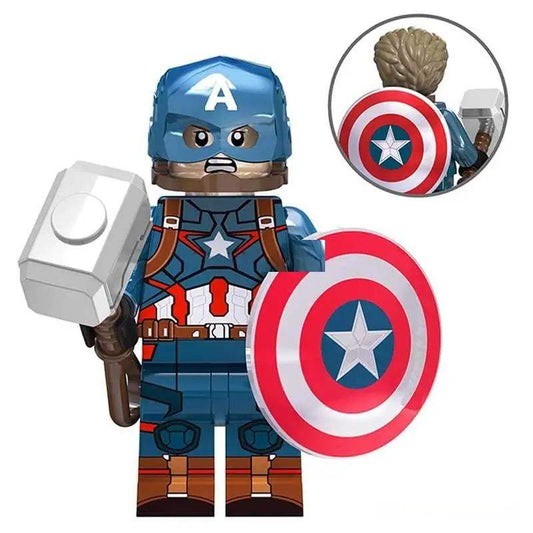  Captain America Lego Minifigure Custom Figure -  ToylandEU™