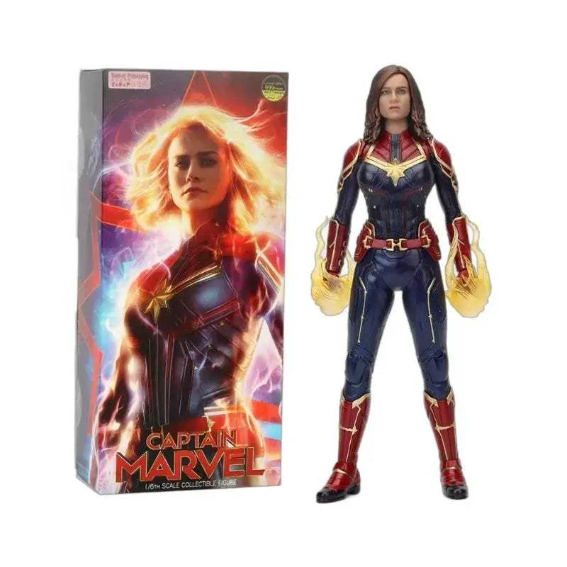 Captain Marvel Action Figure One Sixth Scale Anime Style Detail - ToylandEU