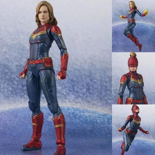  Captain Marvel Action Figure SHF 15cm Premium PVC -  ToylandEU™