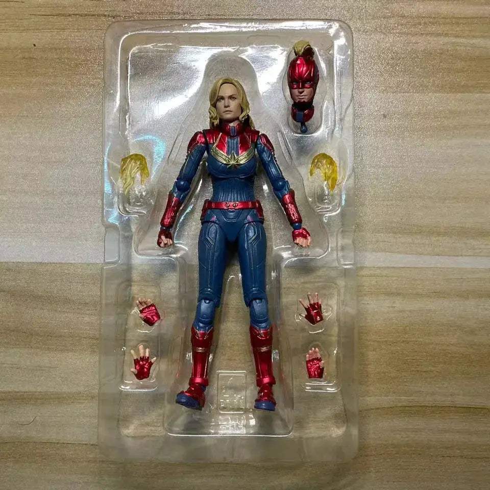 Captain Marvel Action Figure SHF 15cm PVC Premium Collectible - ToylandEU