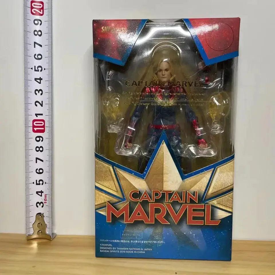  Captain Marvel Action Figure SHF 15cm Premium PVC -  ToylandEU™