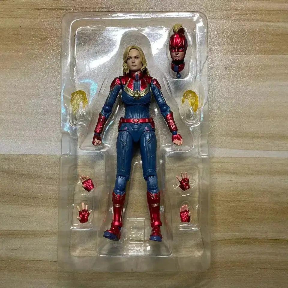  Captain Marvel Action Figure SHF 15cm Premium PVC -  ToylandEU™