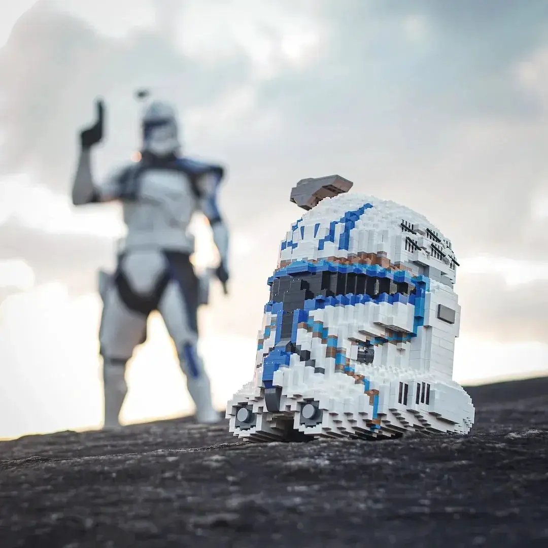 Massive Life Size LEGO Captain Rex Helmet Display Piece - ToylandEU