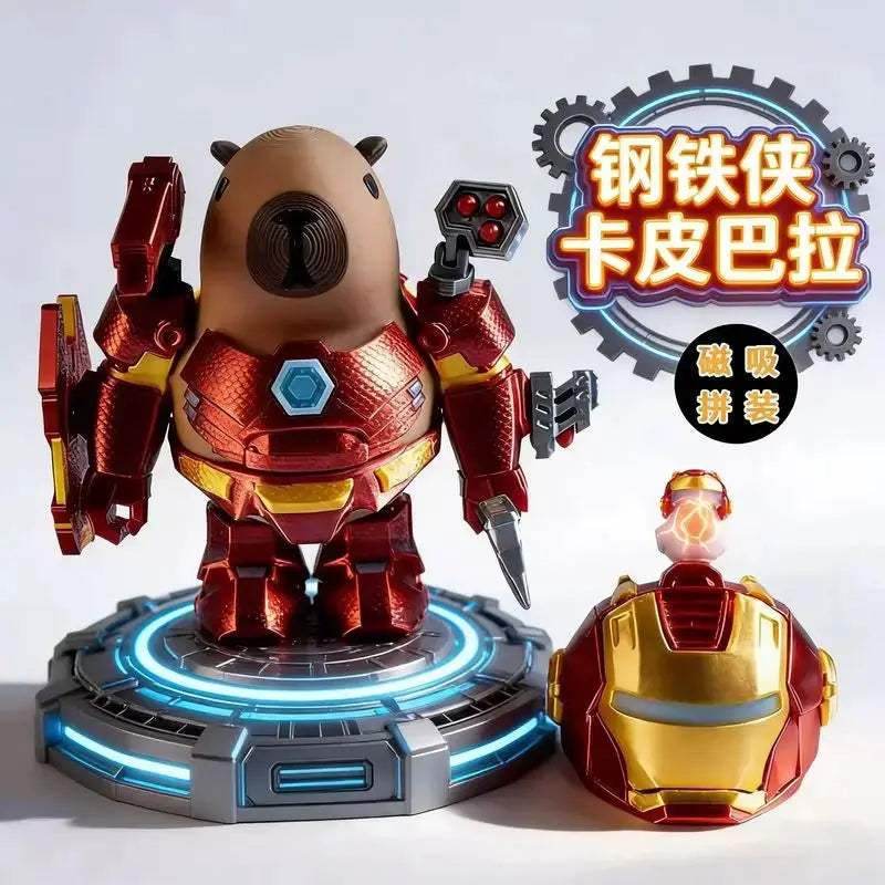 Capybara Action Figure Magnetic Mecha Armor Hero Toy - ToylandEU