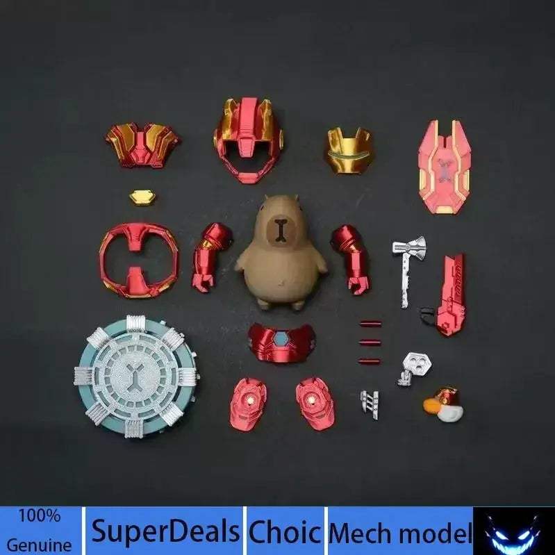 Capybara Action Figure With Magnetic Mecha Armor For Anime Collectors - ToylandEU