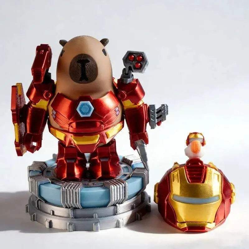 Capybara Action Figure With Magnetic Mecha Armor For Anime Collectors - ToylandEU