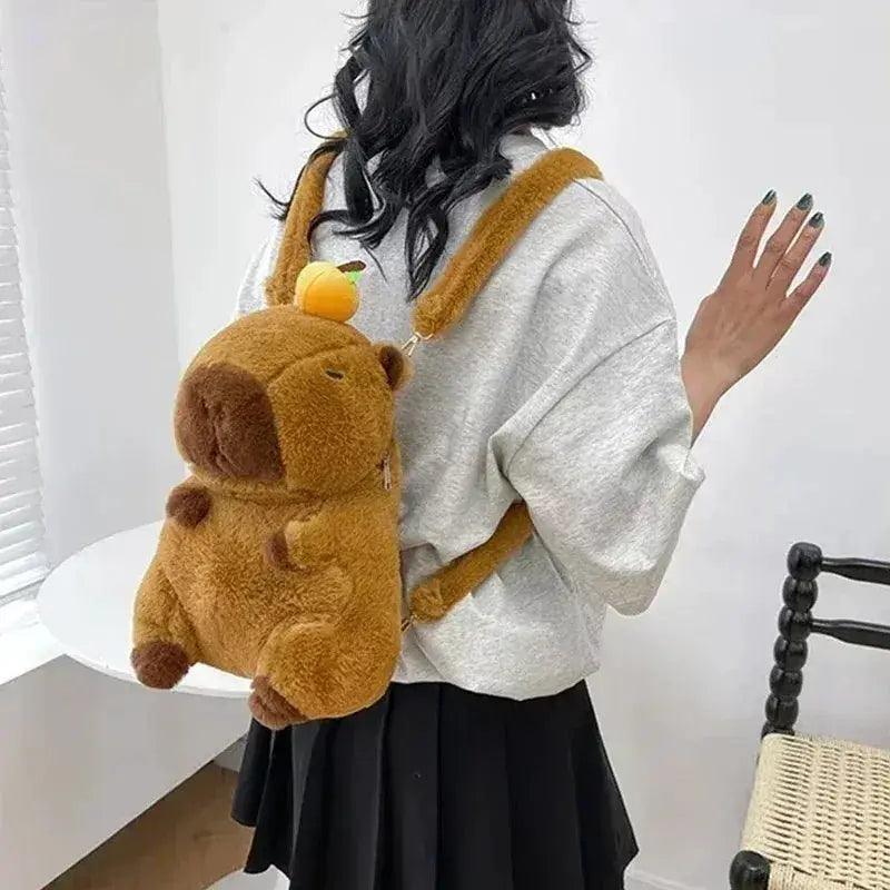  Capybara Backpack Large Capacity Plush School Bag -  ToylandEU™