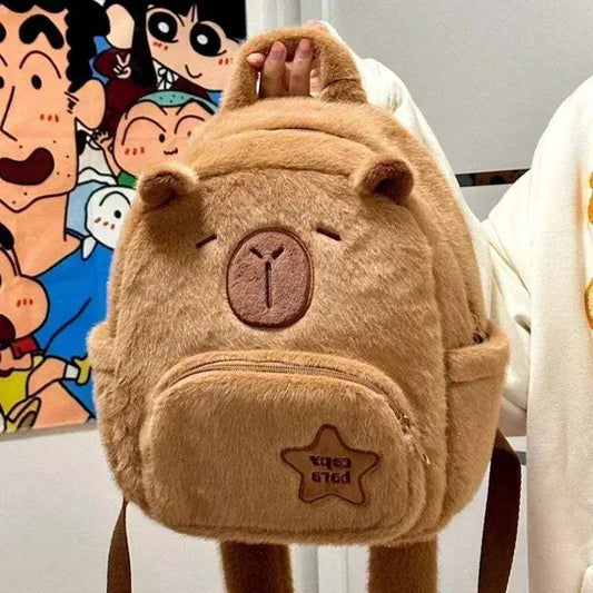  Capybara Backpack Large Capacity Plush School Bag -  ToylandEU™