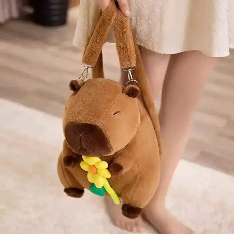 Capybara Plush Backpack Cute Kawaii School Bag For Kids - ToylandEU