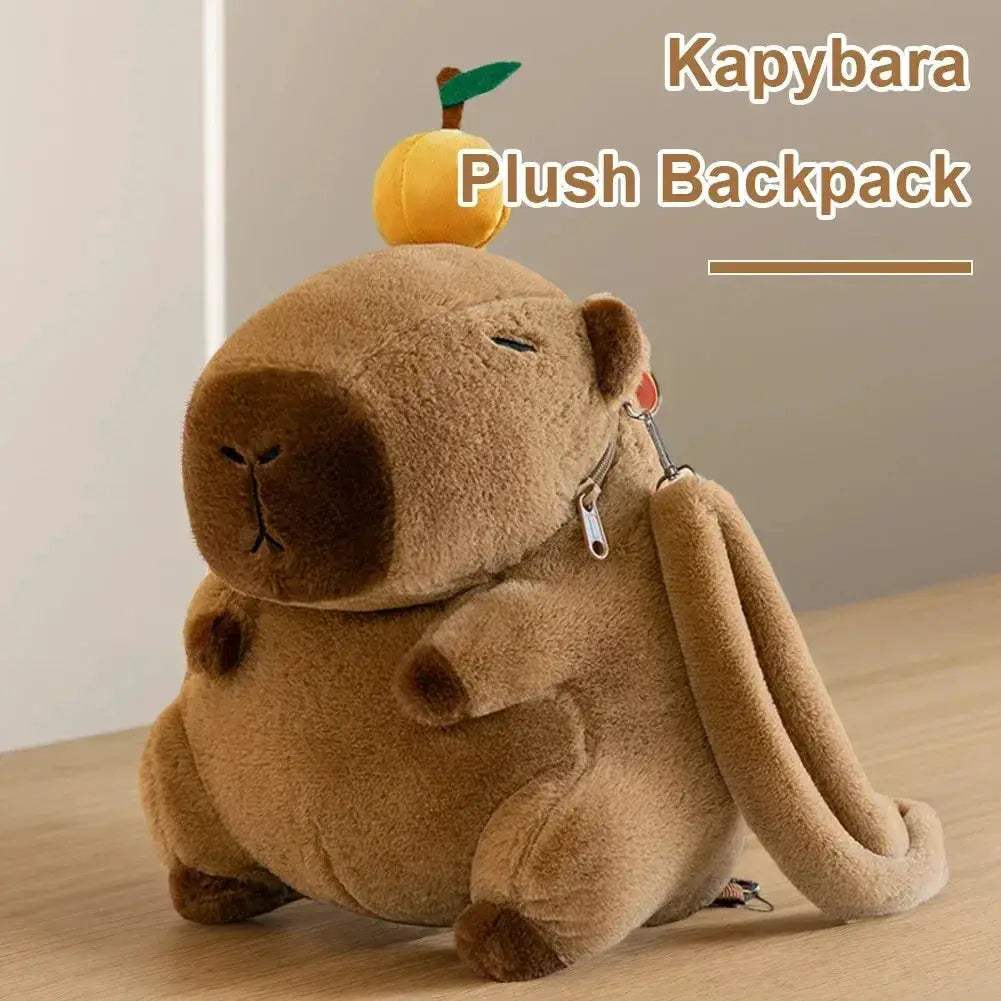 Capybara Plush Backpack Cute Kawaii School Bag For Kids - ToylandEU