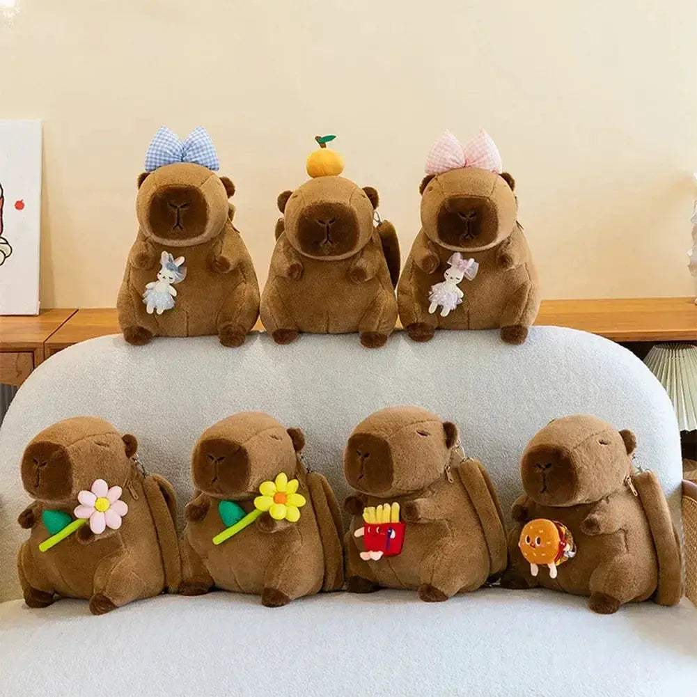 Capybara Plush Backpack Cute Kawaii School Bag For Kids - ToylandEU