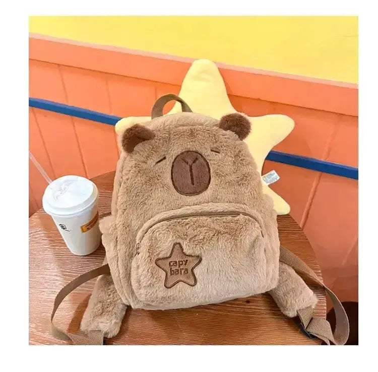 Capybara Plush Backpack Dual Purpose Shoulder Bag For Kids - ToylandEU