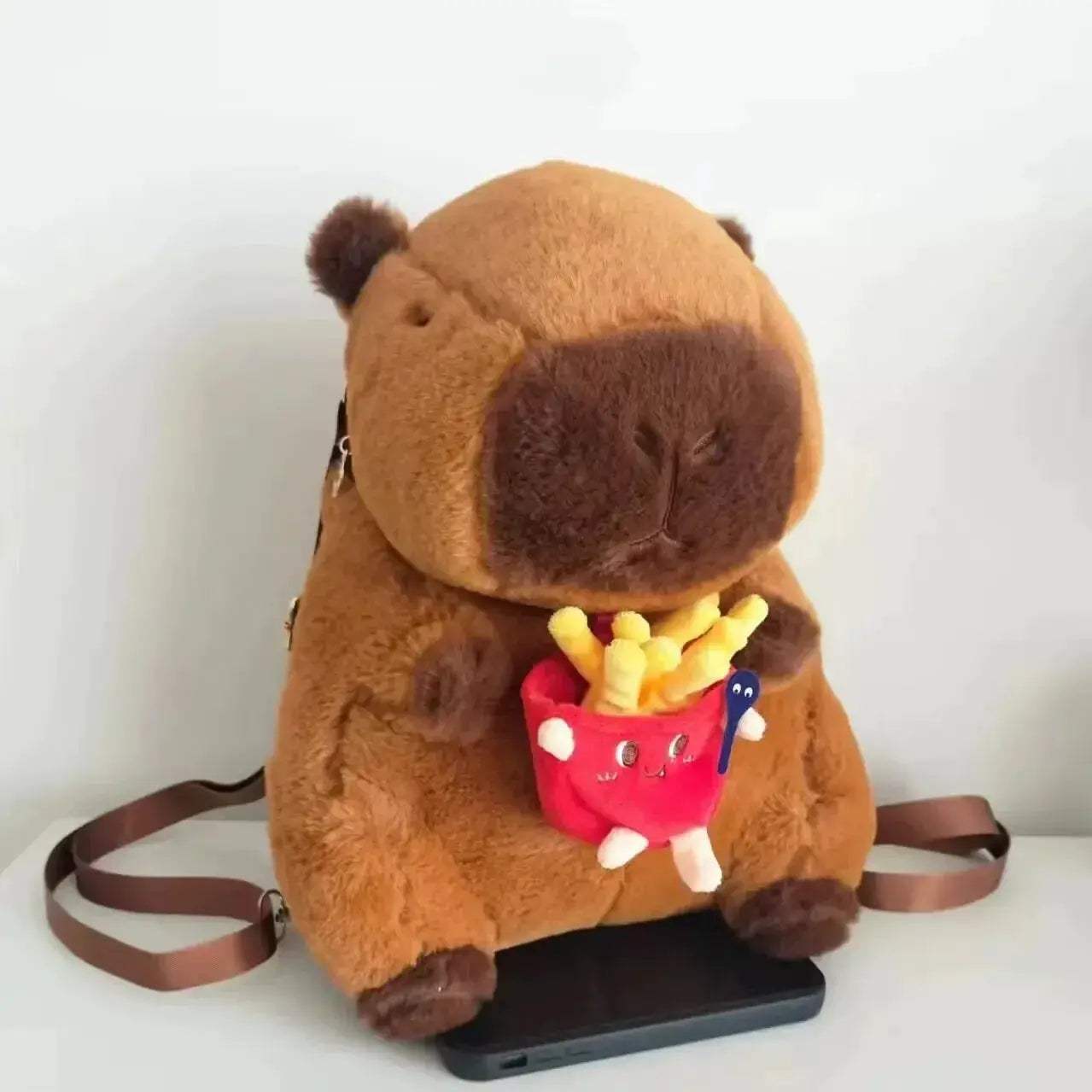 Capybara Plush Backpack Kawaii Cute Fur Bag For Kids - ToylandEU