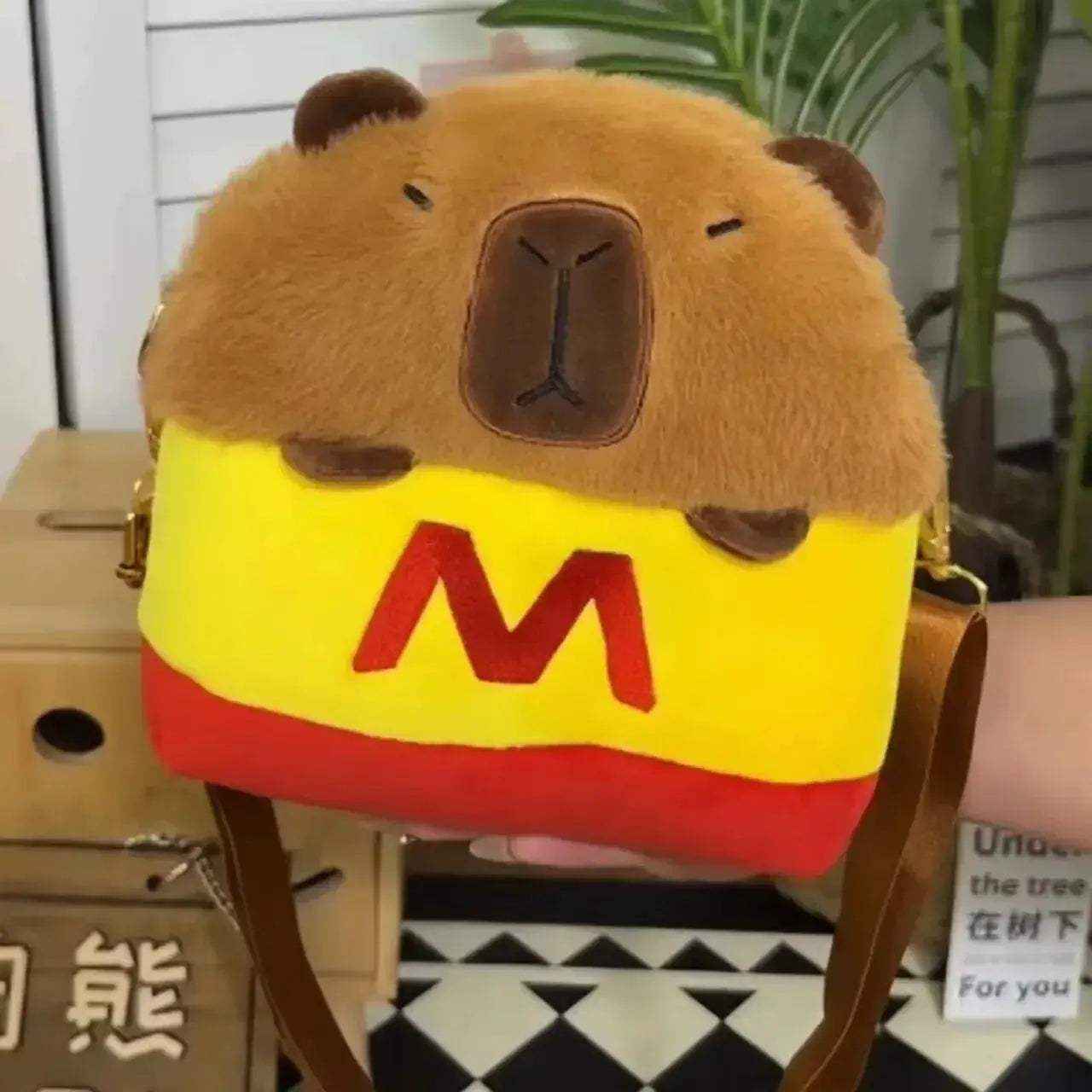 Capybara Plush Backpack Kawaii Cute Fur Bag For Kids - ToylandEU