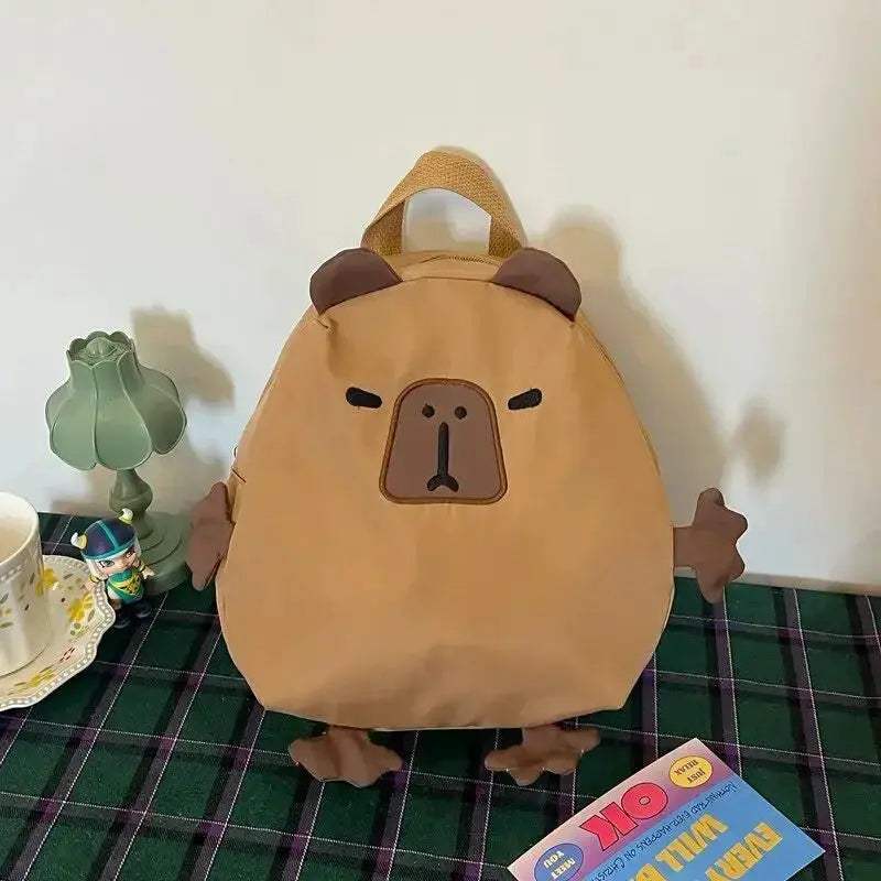 Capybara Plush Backpack Kawaii Cute Fur Bag For Kids - ToylandEU