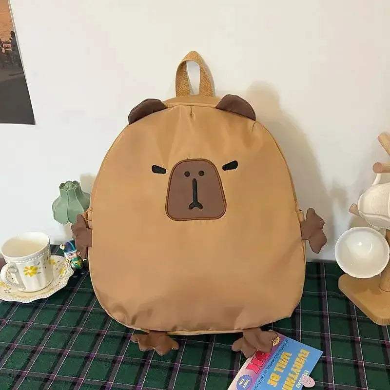 Capybara Plush Backpack Kawaii Cute Fur Bag For Kids - ToylandEU