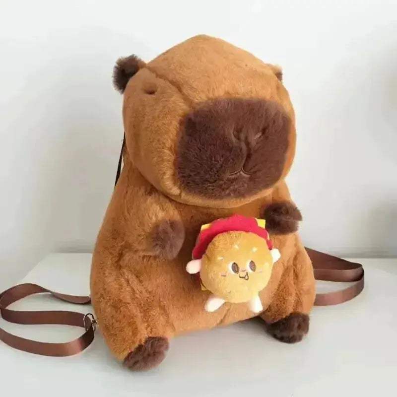 Capybara Plush Backpack Kawaii Cute Fur Bag For Kids - ToylandEU