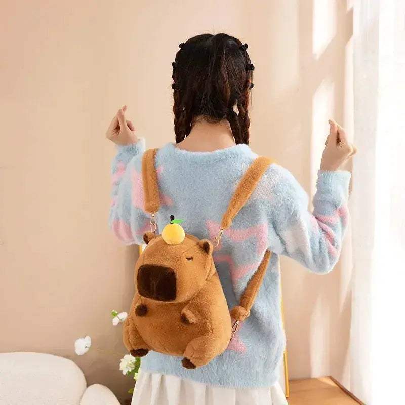 Capybara Plush Backpack Kawaii Cute Plushies For Girls - ToylandEU