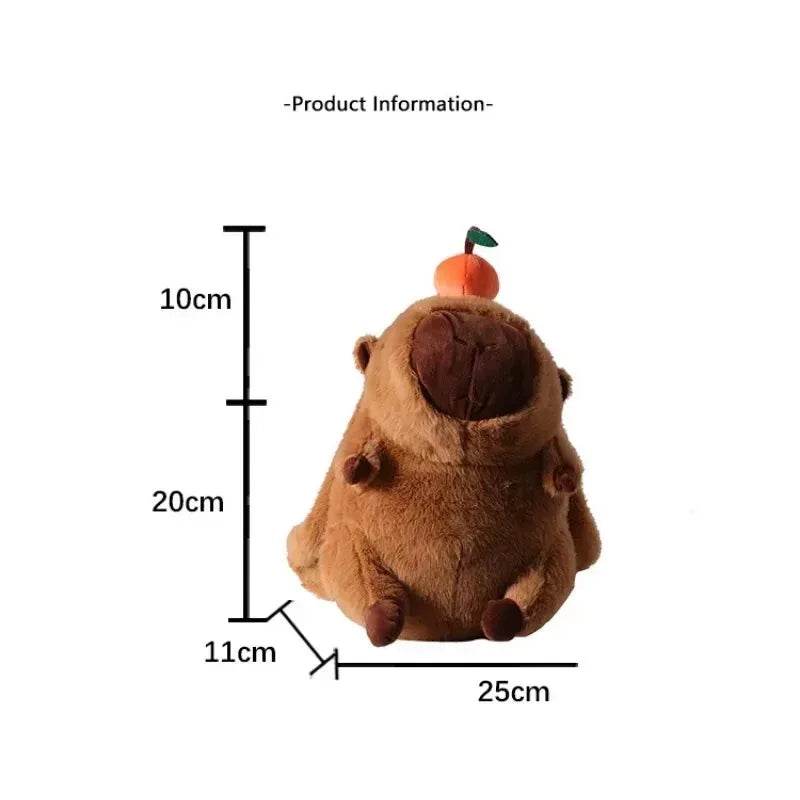 Capybara Plush Backpack Kawaii Fashion Plushie Doll Fur Bag Children's Shoulder Mini Knapsack Gift For Girlfriend - ToylandEU