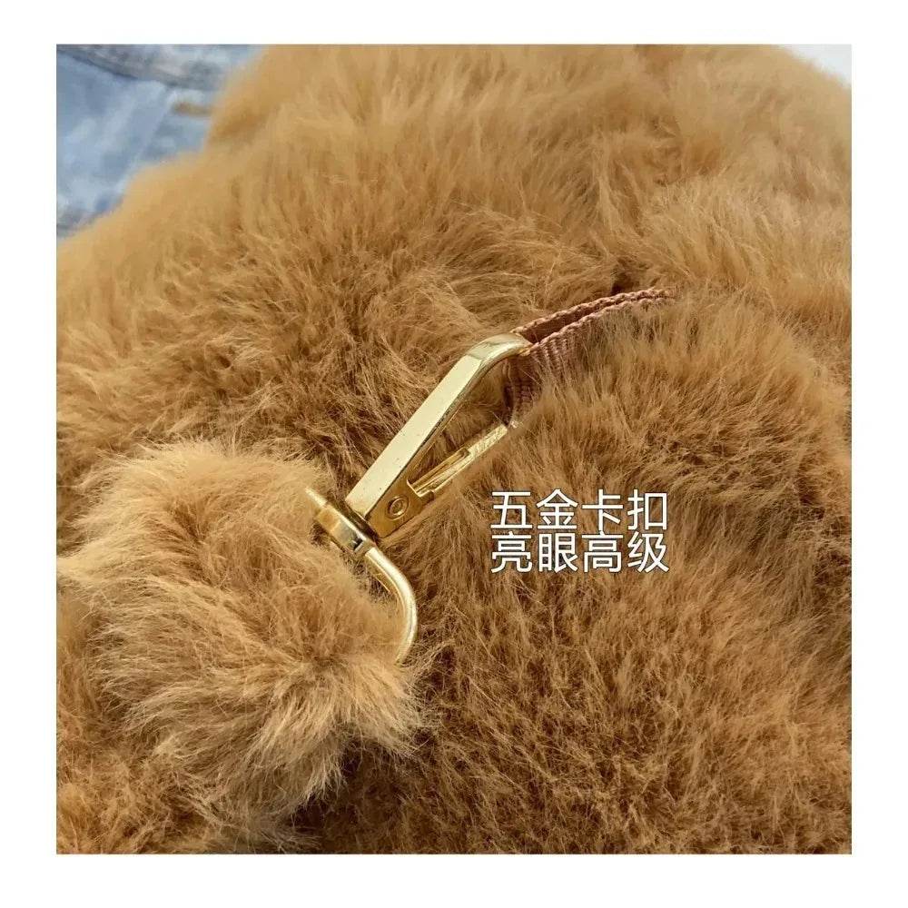 Capybara Plush Backpack Kawaii Fashion Plushie Doll Fur Bag Children's Shoulder Mini Knapsack Gift For Girlfriend - ToylandEU