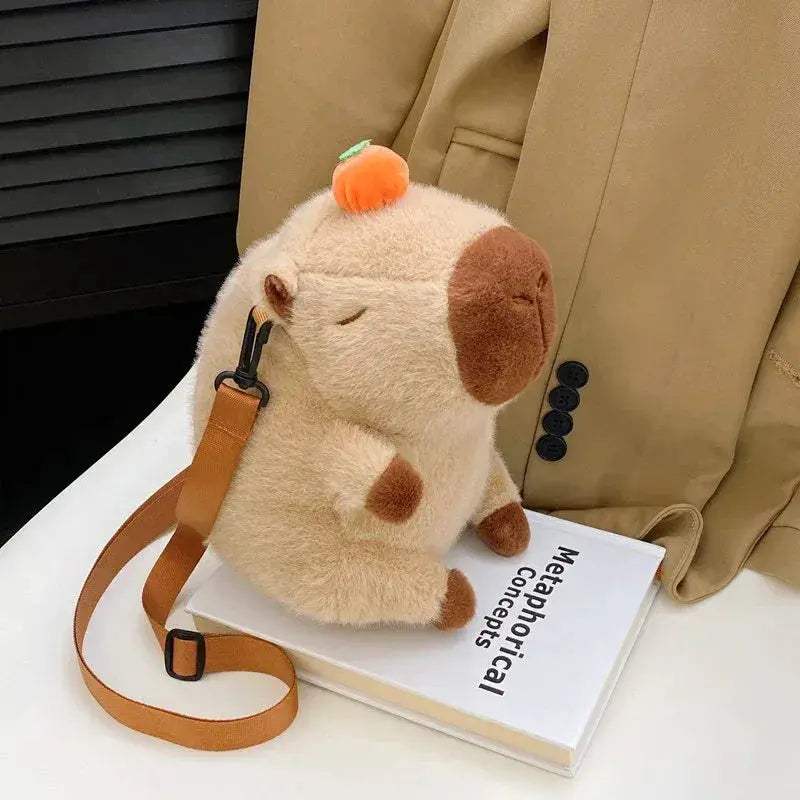 Capybara Plush Backpack Large Capacity Cute Crossbody Bag - ToylandEU