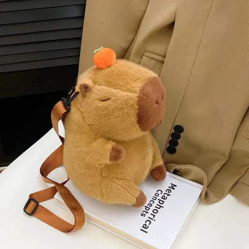 Capybara Plush Backpack Large Capacity Cute Crossbody Bag - ToylandEU
