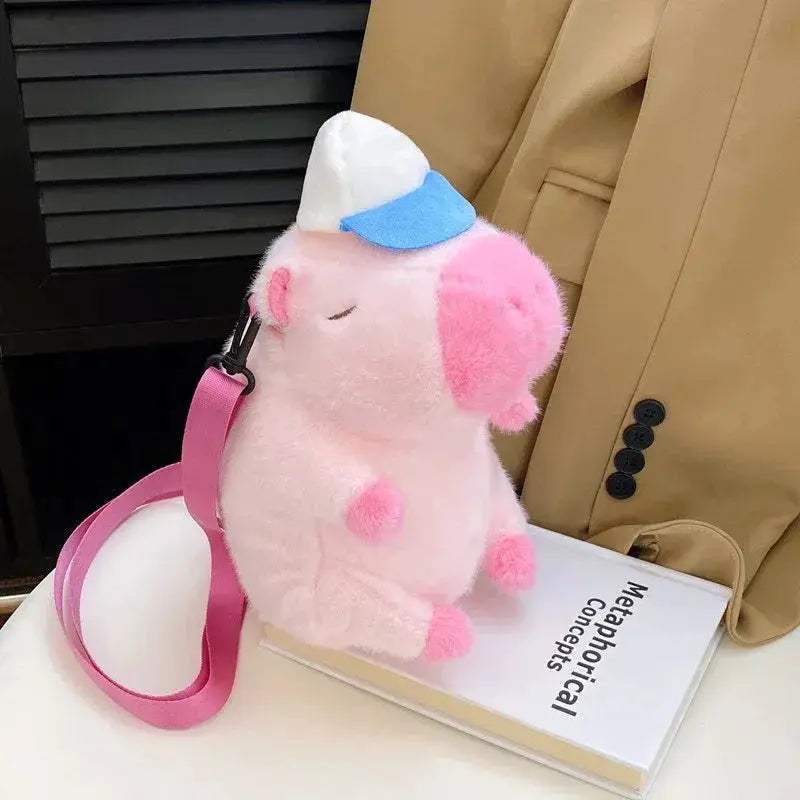 Capybara Plush Backpack Large Capacity Cute Crossbody Bag - ToylandEU