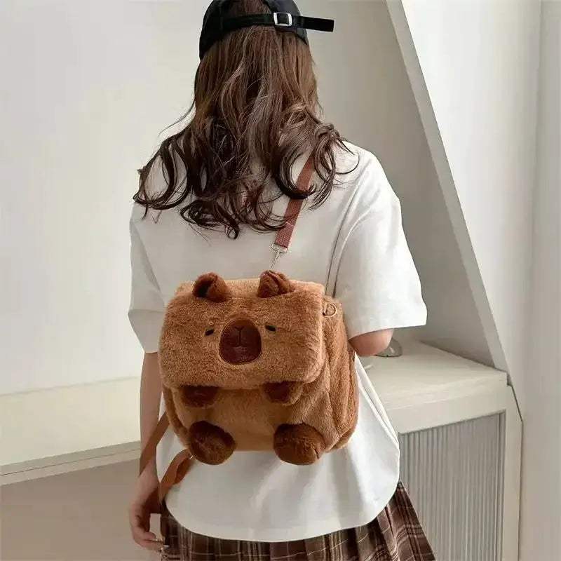 Capybara Plush Backpack Soft Crossbody With Large Capacity - ToylandEU
