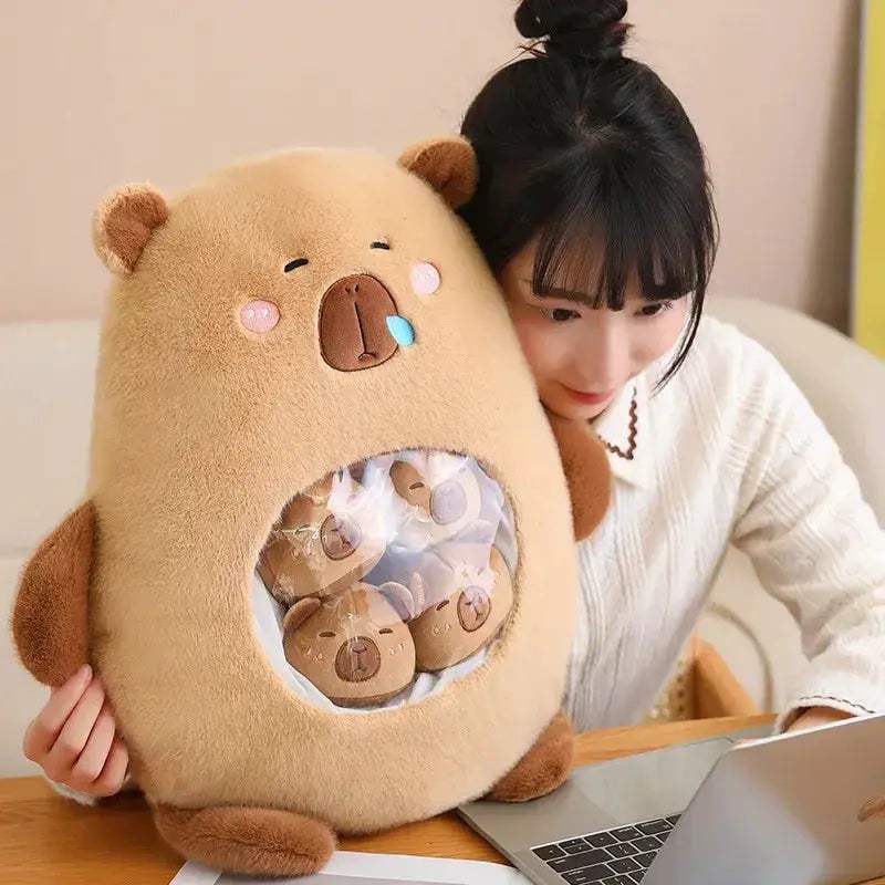 Capybara Plush Toy Pillow Soft Squishy Mini Doll Gift - ToylandEU