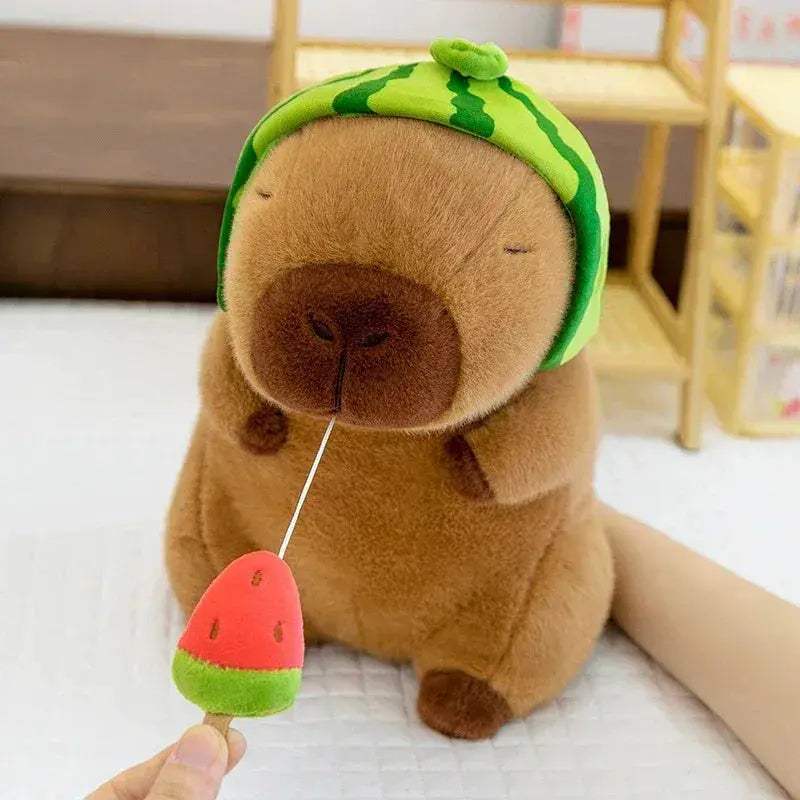  Capybara Plush Toy Watermelon Design Stretchy Fluffy -  ToylandEU™
