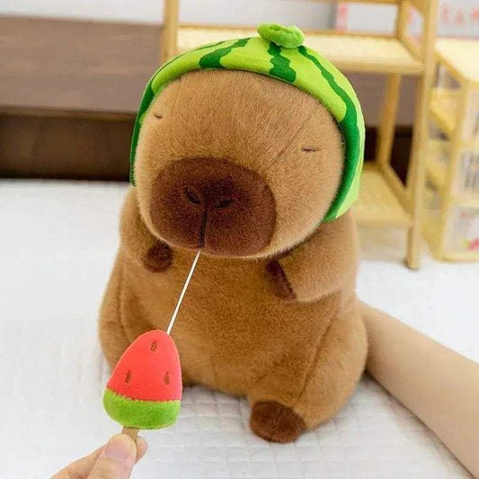  Capybara Plush Toy Watermelon Design Stretchy Fluffy -  ToylandEU™
