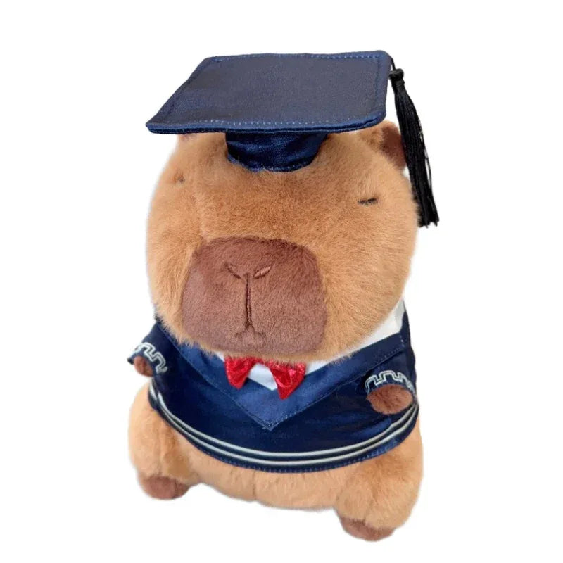 Capybara Plush Toy With Graduation Cap Cute Pillow - ToylandEU