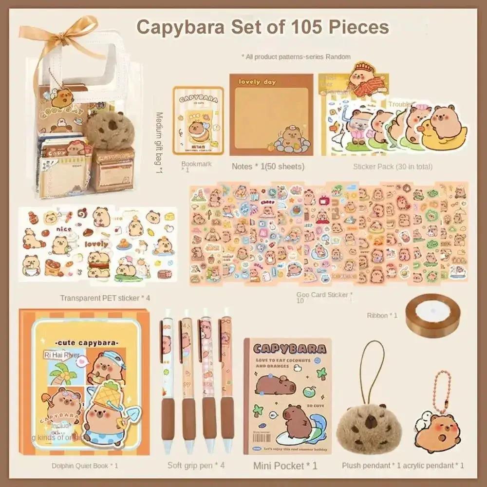  Capybara Stationery Set Adorable Kawaii Gift For School -  ToylandEU™