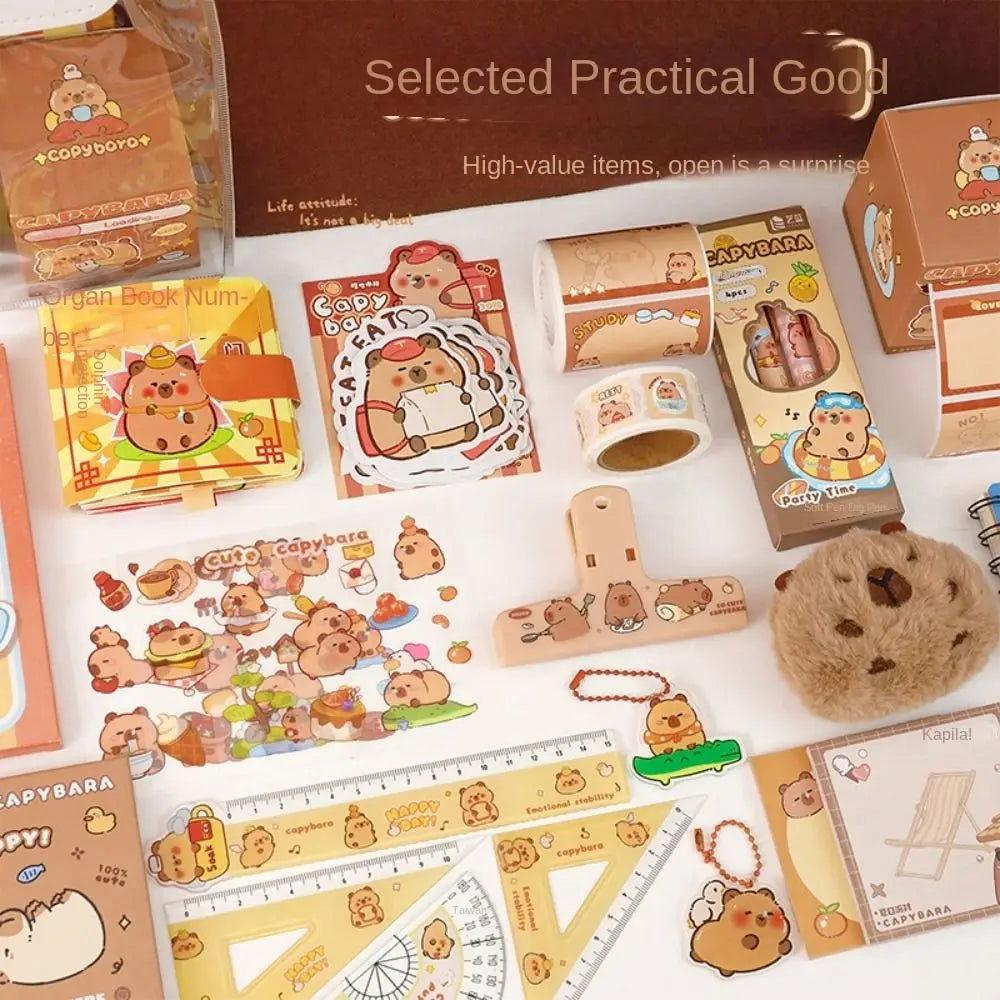  Capybara Stationery Set Adorable Kawaii Gift For School 