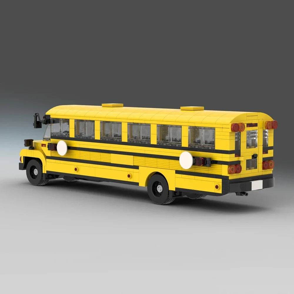 Car Fanatics Adults Collect Building Blocks MOC-177592 School Bus - ToylandEU