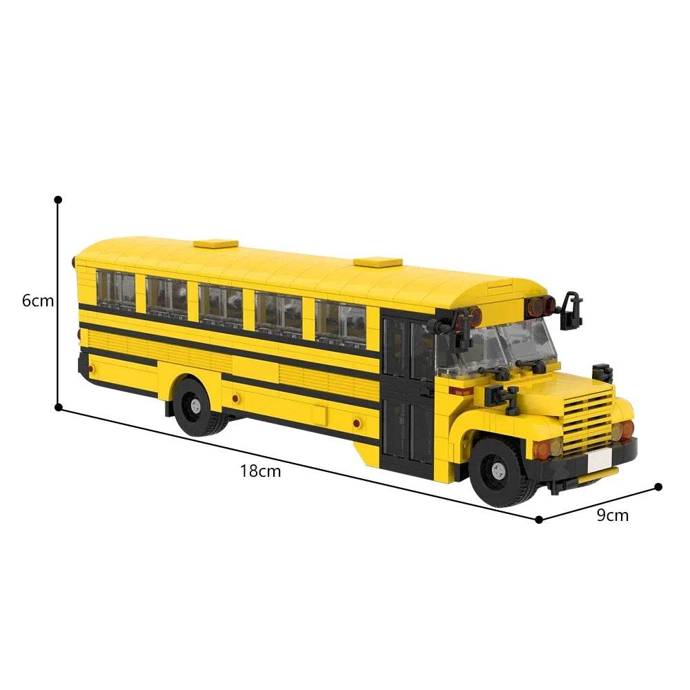 Car Fanatics Adults Collect Building Blocks MOC-177592 School Bus - ToylandEU