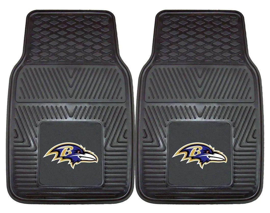  Baltimore Ravens Car Mats Heavy Duty 2 Piece Vinyl -  ToylandEU™